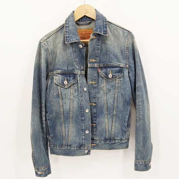 Levi's Distressed Denim Jean Jacket Classic XS